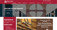 Desktop Screenshot of library.trocaire.edu
