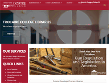 Tablet Screenshot of library.trocaire.edu